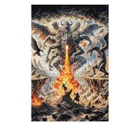 75x50cm/1000pcs Jigsaws for Teenagerss Multi-Headed Dragon Battle Jigsaw Puzzle Relaxing Games Difficult Challenge Challenging To Complete 75x50cm/1000pcs