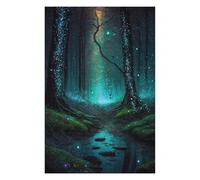 75x50cm/1000pcs Jigsaws for Teenagerss Puzzle Fairy Night Forest Puzzles for Adults Hands-on Game Home Decoration for Is Ideal As A Gift 75x50cm/1000pcs