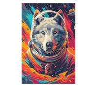 75x50cm/1000pcs Jigsaws for Teenagerss Puzzle Husky Astronaut Space Puzzles for Adults Hands-on Game Home Decoration for Is Ideal As A Gift 75x50cm/1000pcs