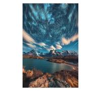 75x50cm/1000pcs Jigsaws for Teenagerss Puzzle Starry Vortex Over Peaks Puzzles for Adults Hands-on Game Home Decoration for Is Ideal As A Gift 75x50cm/1000pcs