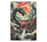 75x50cm/1000pcs Jigsaws for Teenagerss Puzzle Twilight Dragon Domain Puzzles for Adults Hands-on Game Home Decoration for Is Ideal As A Gift 75x50cm/1000pcs