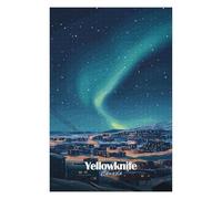 75x50cm/1000pcs Jigsaws for Teenagerss Yellowknife Aurora Borealis Puzzle for Adults Relaxing Games Enhance Memory Gifts for Friends And Family 75x50cm/1000pcs