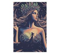 75x50cm/1000pcs Jigsaws Forest Nymph with Crown Puzzles for Adults Anti-Stress Toys Pattern Assembly Deal As Gifts for The Whole Family 75x50cm/1000pcs