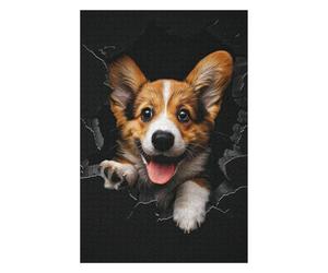 75x50cm/1000pcs Jigsaws Pemproke Welsh Corgi Puzzles for Adults Anti-Stress Toys Pattern Assembly Deal As Gifts for The Whole Family 75x50cm/1000pcs