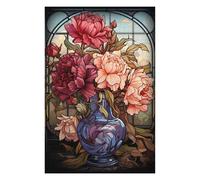 75x50cm/1000pcs Puzzle For Adults Abstract Stained Glass Puzzle for Adults Relaxing Games Staycation Kill Time Unique Birthday And Gifts 75x50cm/1000pcs