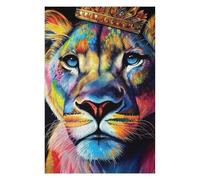 75x50cm/1000pcs Puzzle For Adults Colorful Lioness Face Jigsaw Puzzle Relax Games Enhance Memory Deal As Gifts for The Whole Family 75x50cm/1000pcs
