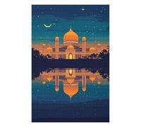 75x50cm/1000pcs Puzzle For Adults Golden Palace Reflection at Night Jigsaw for Adults Hands-on Game A Work of Art Deal As Gifts for The Whole Family 75x50cm/1000pcs