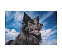 75x50cm/1000pcs Puzzles for Adults Belgian Shepherd Groenendael Puzzle for Adults Hands-on Game A Work of Art Unique Gifts for Birthday And Christmas 75x50cm/1000pcs