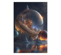 75x50cm/1000pcs Puzzles for Adults Fantasy Snow Globe Universe Jigsaws for Adults Relaxing Games Presents for Women Unique Gifts for Birthday And Christmas 75x50cm/1000pcs