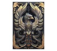 75x50cm/1000pcs Puzzles for Adults Queen Golden Phoenix Puzzle for Adults Hands-on Game A Work of Art Unique Gifts for Birthday And Christmas 75x50cm/1000pcs