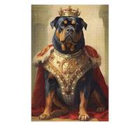 75x50cm/1000pcs Puzzles for Adults Rottweiler The King Puzzle for Adults Hands-on Game A Work of Art Unique Gifts for Birthday And Christmas 75x50cm/1000pcs