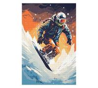 75x50cm/1000pcs Puzzles for Adults Snowboard Ski Teenagers Puzzles Hands-on Game Enhance Memory Unique Gifts for Birthday And Christmas 75x50cm/1000pcs