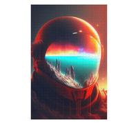 75x50cm/1000pcs Puzzles for Adults Space Helmet Reflections Teenagers Puzzles Hands-on Game Enhance Memory Unique Gifts for Birthday And Christmas 75x50cm/1000pcs