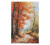 75x50cm/1000pcs Puzzles for Teenagerss Autumn Trail Canvas Adult Puzzles Hands-on Game Pattern Assembly Unique Birthday And Gifts 75x50cm/1000pcs