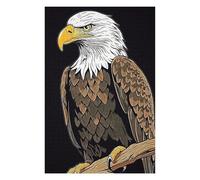 75x50cm/1000pcs Puzzles for Teenagerss Bald Eagle Bird Jigsaw Puzzle Toy Wall Decor Difficult Challenge Stress Reduction Gifts 75x50cm/1000pcs