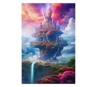 75x50cm/1000pcs Puzzles for Teenagerss Fantasy Castle in The Sky -5 Jigsaw for Adults Brain Teaser Game But Fun And Humorous for Birthday, Chrismas 75x50cm/1000pcs