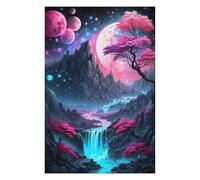 75x50cm/1000pcs Puzzles for Teenagerss Fantasy Cherry Blossom Adult Puzzles Hands-on Game Pattern Assembly Unique Birthday And Gifts 75x50cm/1000pcs