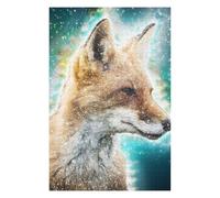 75x50cm/1000pcs Puzzles for Teenagerss Fox Face Wall Art Adult Puzzles Hands-on Game Pattern Assembly Unique Birthday And Gifts 75x50cm/1000pcs