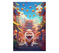 75x50cm/1000pcs Puzzles for Teenagerss Lunar New Year Parade Adult Puzzles Hands-on Game Pattern Assembly Unique Birthday And Gifts 75x50cm/1000pcs