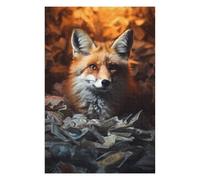 75x50cm/1000pcs Puzzles for Teenagerss Rich Wealthy Money Fox Jigsaw Puzzle Toy Wall Decor Difficult Challenge Stress Reduction Gifts 75x50cm/1000pcs