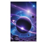75x50cm/1000pcs Puzzles for Teenagerss Rings Saturn Planet Adult Puzzles Hands-on Game Pattern Assembly Unique Birthday And Gifts 75x50cm/1000pcs