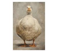 75x50cm/1000pcs Puzzles for Teenagerss Serious White Fat Duck Jigsaw Puzzle Toy Wall Decor Difficult Challenge Stress Reduction Gifts 75x50cm/1000pcs