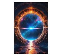 75x50cm/1000pcs Puzzles for Teenagerss Strange Portal Jigsaw Puzzle Toy Wall Decor Difficult Challenge Stress Reduction Gifts 75x50cm/1000pcs