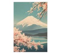 75x50cm/1000pcs Puzzles for Teenagerss Vintage Soft Mt Fuji Art Jigsaw Puzzle Toy Wall Decor Difficult Challenge Stress Reduction Gifts 75x50cm/1000pcs