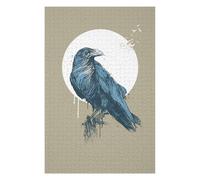 75x50cm/1000pcs Teenagers Pieces Jigsaw Puzzle Blue Crow III Puzzles for Adults Hands-on Game Perfect Decoration Challenging To Complete 75x50cm/1000pcs