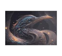 75x50cm/1000pcs Teenagers Pieces Jigsaw Puzzle Magical Feathered Beast in Dark Forest Puzzle for Adults Toy Wall Decor Perfect Decoration Challenging To Complete 75x50cm/1000pcs
