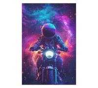75x50cm/1000pcs Teenagers Pieces Jigsaw Puzzle Motor Astronaut in Space Adult Jigsaw Brain Teaser Game But Fun And Humorous Gifts for Friends And Family 75x50cm/1000pcs