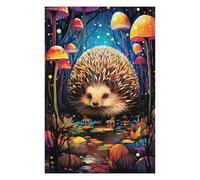 75x50cm/1000pcs Teenagers Puzzles Enchanted Forest Hedgehog -1 Adult Puzzles Hands-on Game Difficult Challenge Unique Gifts for Birthday And Christmas 75x50cm/1000pcs