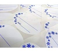 75x50mm Oval Self-Stick Deep Freeze, Freezer Labels, Stickers for Frozen Food Packaging