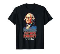 76 67 George Washington Founding Father History Fun Meme T-Shirt