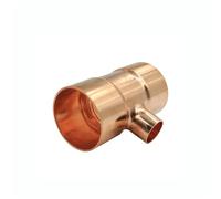 76 89 133 159mm to 28 35 42 54-108mm ID 99.9% Copper End Feed Solder Reducing Tee 3 Ways Plumbing Fitting for Air Condition(76mmx67mmx76mm)