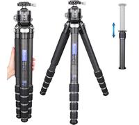76'' Carbon Fiber Tripod with 52mm Low Profile Ball Head ARTCISE Professional Heavy Duty Tripod for Camera, 10-Layer Carbon Fiber Tube, 5-Section with Max Tube Dia 36mm, Load Up to 66lbs/30kg