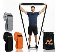 76 Inches Long Heavy Fabric Resistance Bands for Women and Men - Non-Slip, Durable Exercise Bands for Stretching, Yoga, Home Fitness