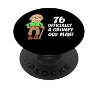 76 Officially Grumpy Old Man Over The Hill Funny PopSockets Adhesive PopGrip