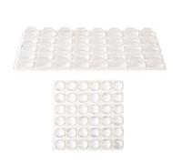 76 Pcs Raised Keyboard Bubbles Typing Stickers for Long Nails, Square and Round Shape High Transparency Silicone Keyboard Caps Cover Stickers Self Adhesive Keycaps Pad for Laptop Keyboards & Mice