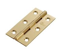 76 X 40 X 1.5MM SOLID DRAWN BRASS BUTT HINGE (PAIR)