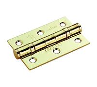 76 X 51 X 2MM BALL BEARING HINGE GRADE 7 C/W SCREWS (PAIR)
