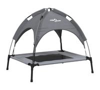 vidaXL Dog Bed with Canopy Anthracite Oxford Fabric and Steel