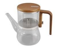 760ml Magnetic Glass Teapot Water Separation Clear Teapot with Strainer Anti Scald Handle High Borosilicate Glass