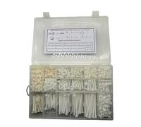 760PCS M6 Nylon PA66 Plastic Metric Phillips Pan Head Screws Length 5-80mm with Nuts Washers Assortment - Chemical Resistant Fastener Kit, Non-Conductive Bolts for PCB/Automotive Assembly