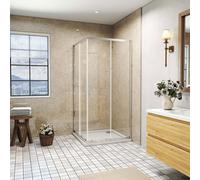 760X760X1850mm Corner Entry Shower Enclosure+760X760mm Stone Tray