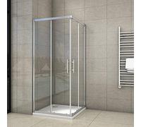 760x760x1850mm Sliding Doors Corner Entry Shower Enclosure Glass Screen Cubicles