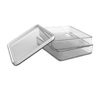 Rotho Housewares, Transparent/White, One Size