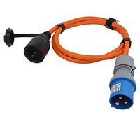 76223 extension cable 3G 2.5mm² 1.5m rubber orange number of sockets: 2 GOOBAY