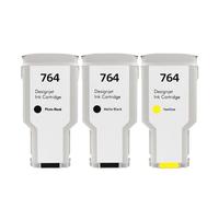 764 Printer Replacement Cartridge, Compatible With HP Designjet T3500 C1Q17A, C1Q16A, C1Q13A, C1Q14A, C1Q15A, C1Q138A (including Pigment Ink)(764-300ml-M/C/GY)