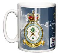 7644 Squadron RAUXAF Ceramic Mug, Royal Air Force Crest Motto, RAF Halton Base Station